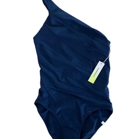 NEW Summersalt Sidestroke One Piece Swimsuit Deep Navy Womens Size 6 - Picture 3 of 9